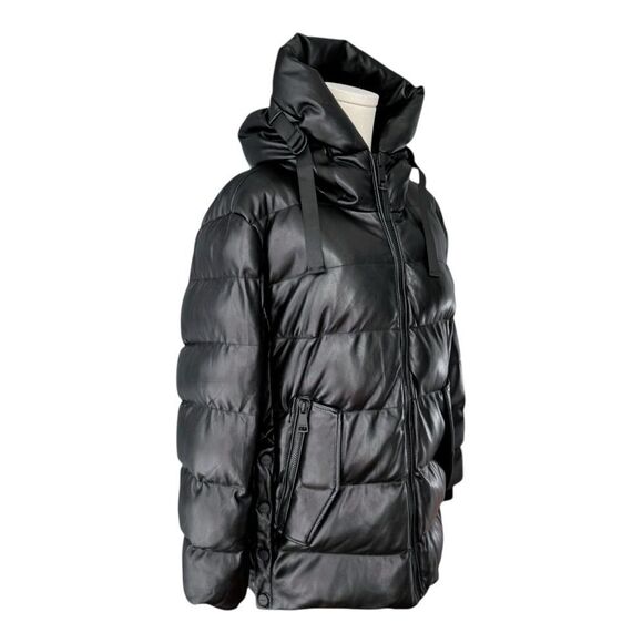 DKNY NWOT padded faux-leather jacket in Black Size M - Picture 5 of 12